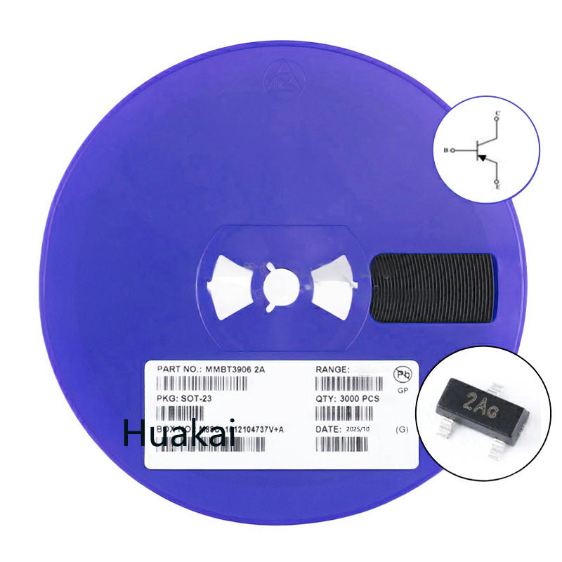 SOT-23 MMBT2222A 1P MMBT2907 2F MMBT3904 1AM MMBT3906 2A MMBT4401 2X MMBT4403 2T NPN PNP BJT